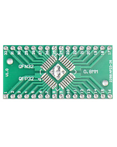 QFN32 QFP32 to DIP32 Adapter PCB - 0.65mm & 0.8mm Double-Sided Converter
