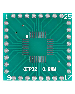 SOP32 QFP32 to DIP32 Adapter PCB - 0.8mm Double-Sided SMD Converter