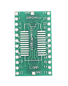 SOP24 SSOP24 to DIP24 Adapter PCB - 1.0mm SMD to DIP Converter
