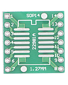SOP14 SSOP14 to DIP14 Adapter PCB - 0.65mm & 1.27mm Double-Sided Converter