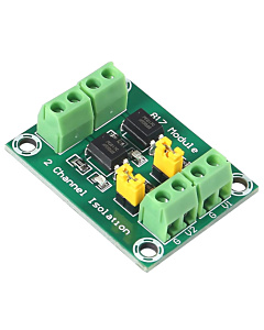 2-Channel PC817 Optocoupler Isolation Module - Voltage Converter & Signal Isolator