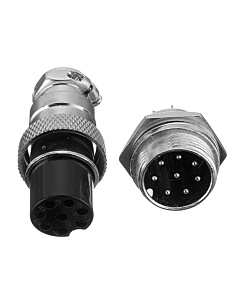 8 Pin GX20 Male Female Panel Mount Aviation Connector Plug
