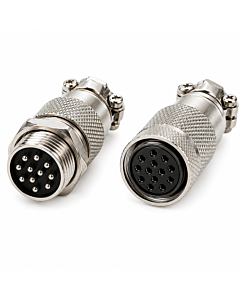 12 Pin GX20 Male Female Panel Mount Aviation Connector Plug 20mm