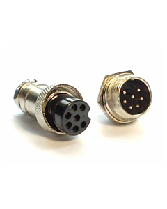 7 Pin GX16 Male Female Panel Mount Aviation Connector Plug