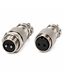 GX12 2-Pin Male Female Panel Mount Aviation Connector Plug