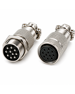 9 Pin GX20 Male Female Panel Mount Aviation Connector Plug 20mm