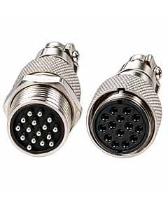 15 Pin GX20 Male Female Panel Mount Aviation Connector Plug 20mm