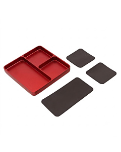 CNC Aluminum 3-Compartment Magnetic Screw & Hardware Storage Tray for RC & Benchtop Repair