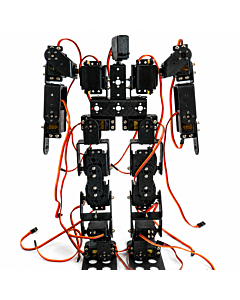 DIY Humanoid Robot Frame Kit 17DOF Platform with MG996 Servo Motor