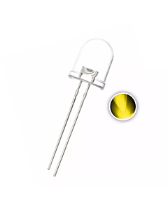 Yellow  LED (10mm  Clear) 