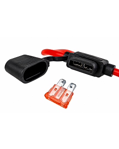 Waterproof Inline Medium Blade Fuse Holder 10 AWG Wire Heavy Duty 40A Current Rating for Automotive Solar Robotics