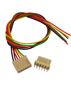 6-pin KK 254 Polarised Connector Male & Female with Wire