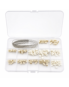 jST GH1.25mm Connector Assorted Kit  Horizontal & Vertical Surface Mount Sockets 440PCS with Locking Mechanism, 2-5 Pin