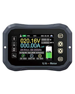KG140F DC 0-120V 400A Battery Monitor With Shunt Coulomb Meter Voltage Current Capacity Bluetooth App