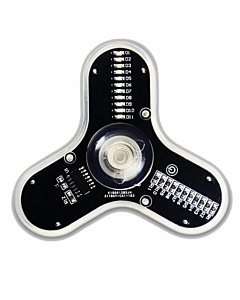 RGB LED Fidget Spinner Soldering DIY Kit - 3-Leaf Gyroscope with Clear Acrylic Case