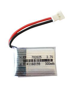Lithium-Polymer Rechargeable LiPo Battery 3.7V 300mAH KP-702025