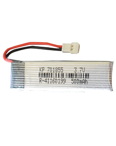 Lithium-Polymer Rechargeable LiPo Battery 3.7V 500mAH KP-701855