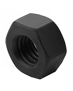 M2 Black Hexagonal Nylon Nut