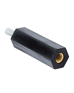 M3  Black Nylon Hex Spacer 8MM,male-Female