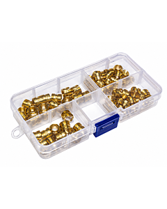  Threaded knurled insert Nuts Assortment Kit Set M8 40-Piece for Mechanical Assembly