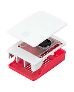 Official Raspberry Pi 5 Case Red/White with Integrated Cooling Fan