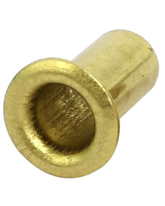 M0.9 x 2.5mm Copper Hollow Rivet - 20pcs Pack for PCB Through-Hole Vias