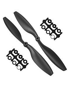 1045 Propellers Black- 10x4.5 Inch CW+CCW for 450-size Drones 