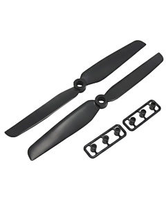 6030 (6x3.0) Forward & Reverse Propeller Set - Black (CW+CCW Pair)