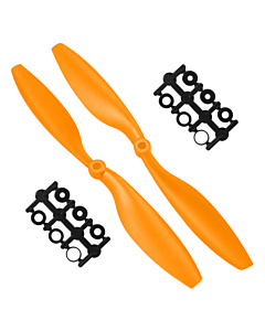1045 Propellers Orange - 10x4.5 Inch CW+CCW for 450-size Drones 