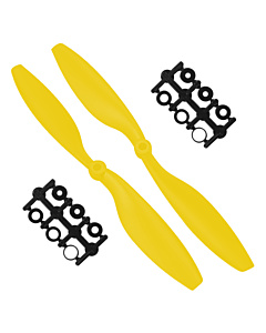 1045 Propellers Yellow - 10x4.5 Inch CW+CCW for 450-size Drones 