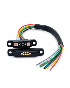 8Pin 5A High Current Magnetic Pogo Pin Connector Set 15cm Cable