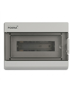 POSINA 12 Way Modular Electrical Distribution Box with Transparent Door