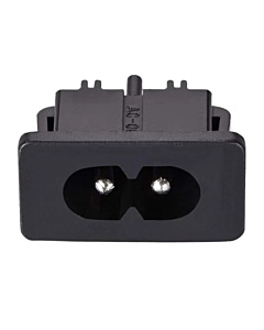 C8 IEC Electrical AC Power Socket Male 250V 2 Pin