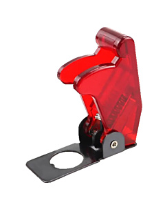 Toggle Switch Safety Cap - Transparent red