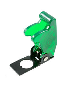 Toggle Switch Safety Cap - Transparent Green