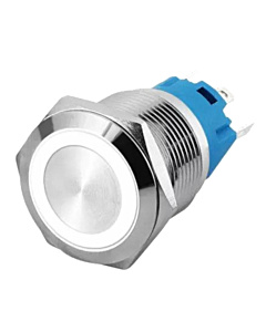 22mm ProMax PPS22006WRL Metal Push Button Switch Waterproof  Latching White