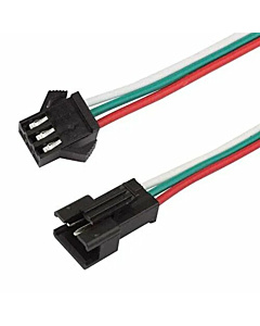 3 Pin JST Connector Male & Female with 10cm Cable
