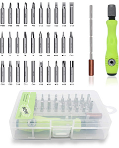 32-in-1 Mini Screw Driver Set with Magnetic Flexible Extension Rod