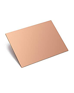 8X4 inches Phenolic Double Sided Plain Copper Clad Board