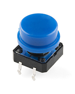 Tactile Push Button Switch With Blue Round Cap 