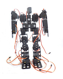 DIY Humanoid Robot Frame Kit 17DOF Platform with MG996 Servo Motor