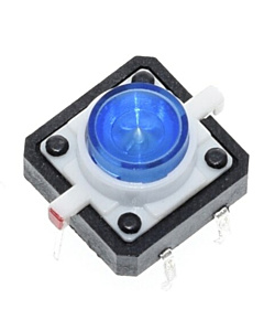 Tactile Push Button Switch Momentary with Blue LED
