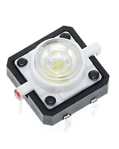 Tactile Push Button Switch Momentary with White LED