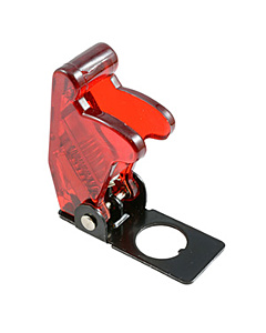 Toggle Switch Safety Cap - Transparent red