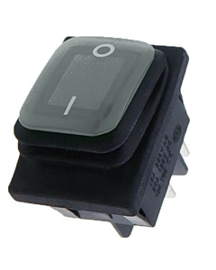 ProMax 16A 250V DPDT Rocker Switch 12V White Led 2 Position ON OFF Latching Control KCD4 IP67
