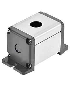 Promax 16mm 1-Hole Aluminum Push Button Enclosure - Industrial Switch Control Box with Flanged Mounts