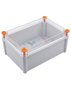 ProtechT WPE25T IP65 Waterproof Plastic Enclosure with Transparent Lid