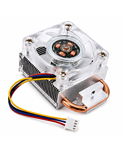 52Pi ICE Tower Cooler for Raspberry Pi 5 with RGB LED Light - Dual Copper Heat Pipes, 4-Pin PWM Fan