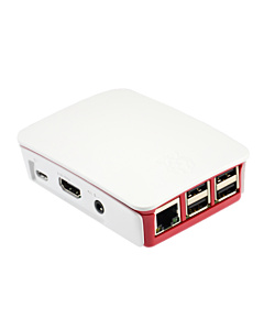 Case for Raspberry Pi B+ / Pi 2 / Pi 3 White and Red