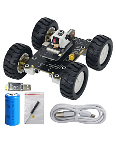 RC Mini 4 Wheel Drive Robot Car with Wifi ESP32 Cam DIY Kit
